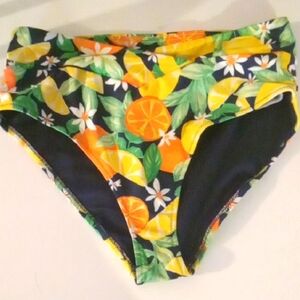 Old Navy Black Floral Bikini